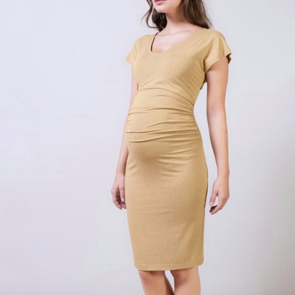 Isabella Oliver - Maternity Dress - Camel/Taupe - US 8
